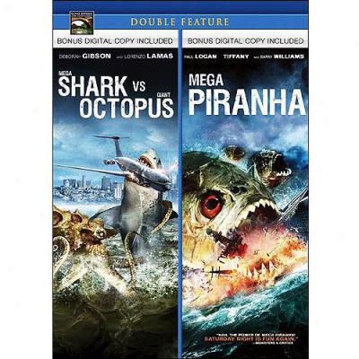 Mega Shark Vs. Giant Octopus / Mega Piranha (double Feature) (widescreen)