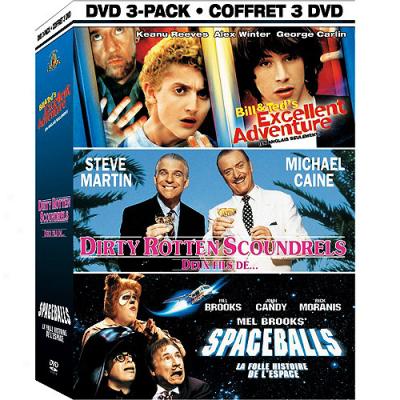 Mgm 80's Comedies Dvd 3-pack: Bill & Ted's Excellent Adventuure / Dirty Rotten Scoundrels / Spaceballs (widecreen)