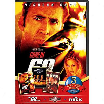 Nicolas Cage 3-pack: Gone In 60 Seconds / Con Expose to ~ / The Rock (widescreen)