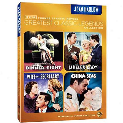 Tcm Greatest Classic Legends Collection: Jean Harlow - Dinner At Eight / Libeled Lady / China Seas / Wife Vs. Secretary