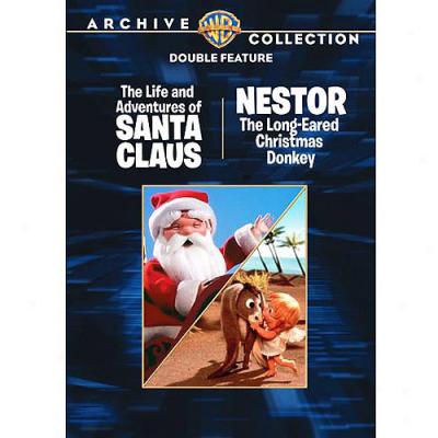 The Life And Adventures Of Santa Claus / Nestor The Christmas Donkey Double Feature (full Frame)