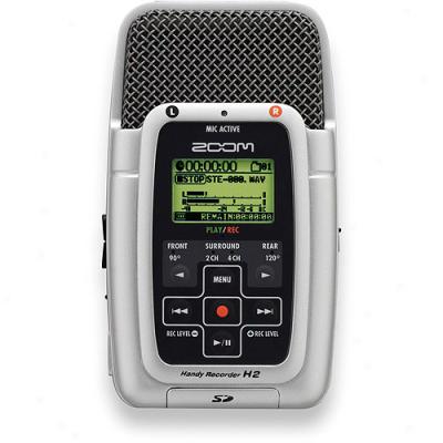 Zoom H2 Handy Mp3 2-track Digital Recorder With 512mb Sd Memory Card
