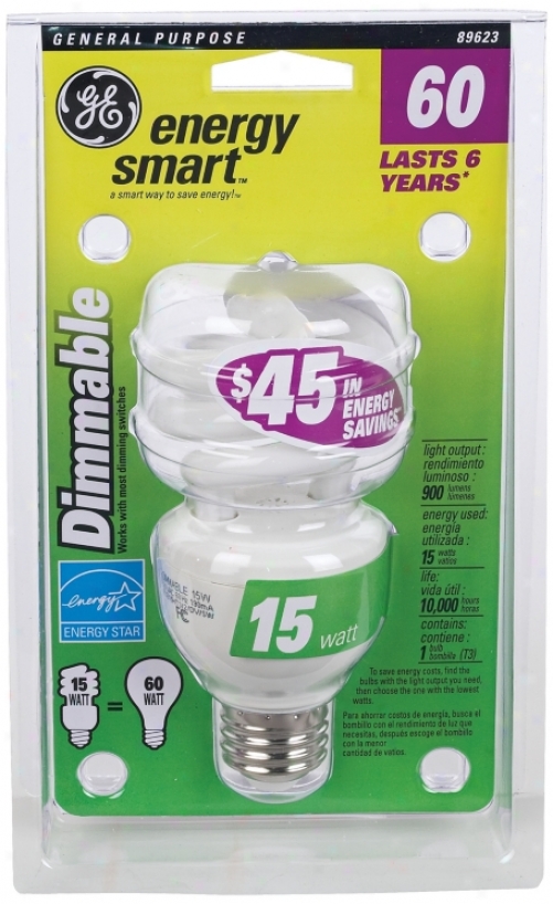 15 Watt Dimmable Cfl Twist Energy Star&#174;; Light Bulb (35215)