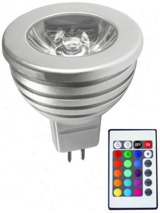 2 Watt Color Changing Mr16 Led Bulb Upon Remote (y8062-u1431)