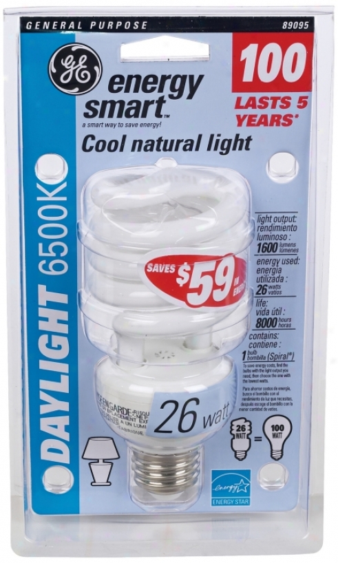 26 Watt Daylight 6500k Cfl Twist Energy Star &#174; Light Bulb (35256)