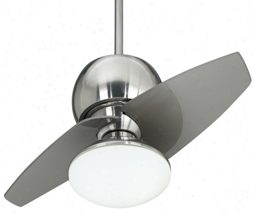 30" Entity Brushed Nickel Opal Glass Light Kit Ceiling Fan (r0168-r0210)