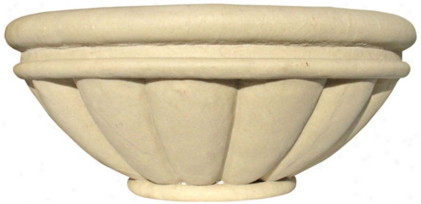 36" Round Sandstone Roman Planter (t6866)