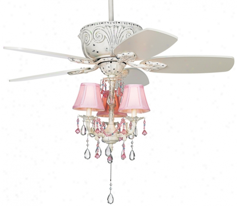 43" Casa Deville Nice In Pink Pull Chain Ceiling Fan (87534-45955-53567)