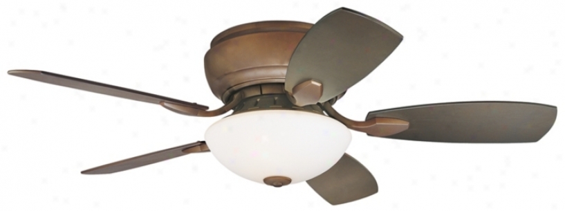 44" Casa Habitat& ;#8482; Oil-rubbed Bronze Hugger Ceiling Fan (00844)