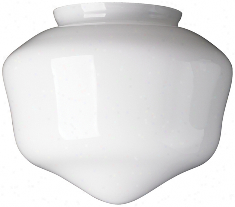 4" Fitter Large Schoolhouse Glass Shade (17300)