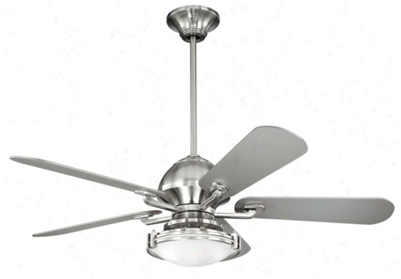 52" Casa Fusion Brushed Nickel Ceiling Fan With Light Kid (84445-81785)