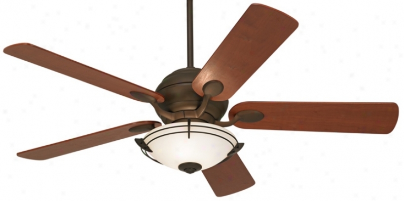 52" ; Casa Optima Teak Blade Ceiling Fan With Gay Kit (74557-89850-u9641)