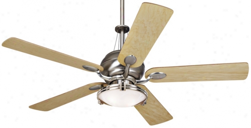 52" Casa Optima&#8482; Brushed Steel Ceiling Fan (866646-00298-15645-11558)