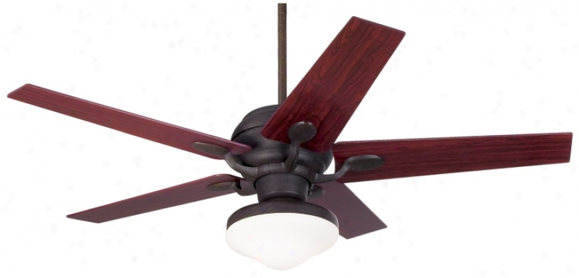 52" Casa Vieja Casa Optima&#8482; Black Cherry Ceiling Fan (86814-32442-83077)