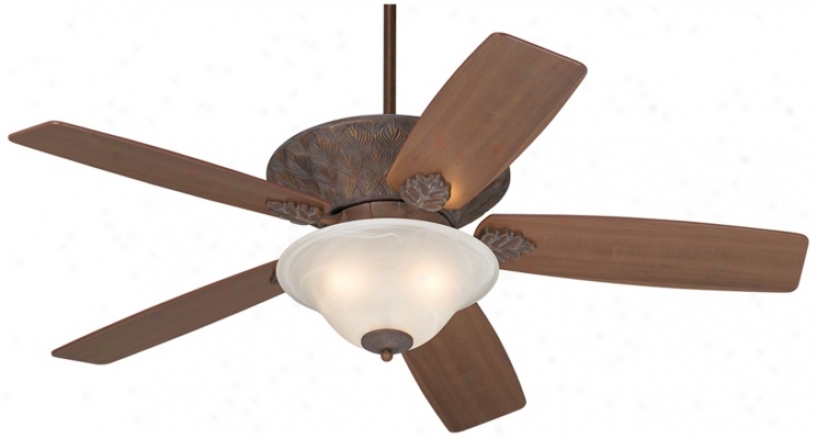 52" Casa Vieja Corte Bella Washed Copperleaf Ceiling Blow  (r5363)