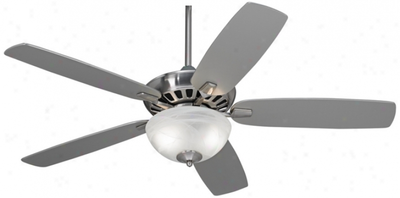 52" Casa Vieja Journey Brushed Nickel With Light Ceiling Fan (m2750-t4201)