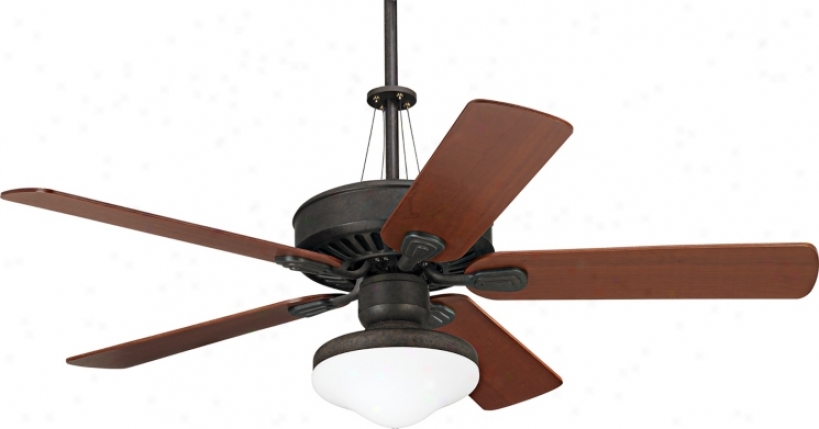 52" Casa Vieja Windstar Ii Teak Blades Ceiling Fan (34047-89850-83077-11799)