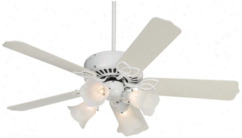 52" Lexington White Marbleized Scalloped 4-light Ceiling Fan (16547-26881-88760)