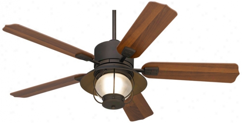 52" Portola&#174; Wheel Finish  Indoor/ Outdoor Ceiling Excite (p9518)