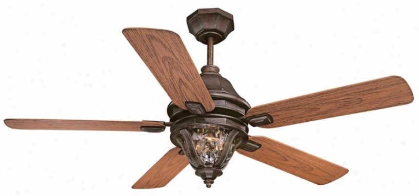 52" Savoy House Montecel1o Walnut Patina Ceiling Fan (n2004)