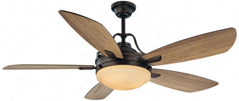 52"S avoy House Santz Ana English Bronze Finish Ceiling Fan (n5175)