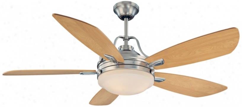 52" Savoy House Santa Ana Satin Nickel Ceiling Fan (n5176)