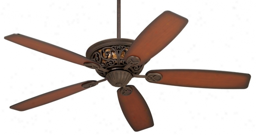 56" Casa Brisbane&#8482; Black Rust Ceiling Fan (57538-58732)