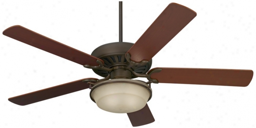 60" Casa Equinox Amber Glass Liight Kit Ceiling Fan (40189-42700-r7738)