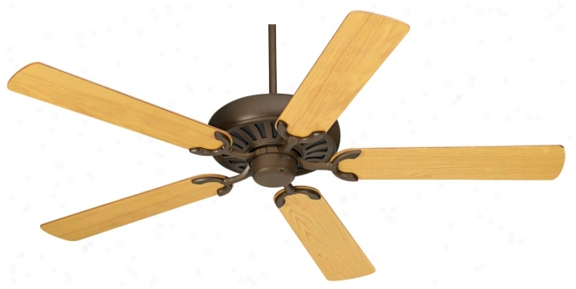 60" Casa Equinox Oil Rubbed Bronze Oak Blade Ceiling Fan (40189-69793)