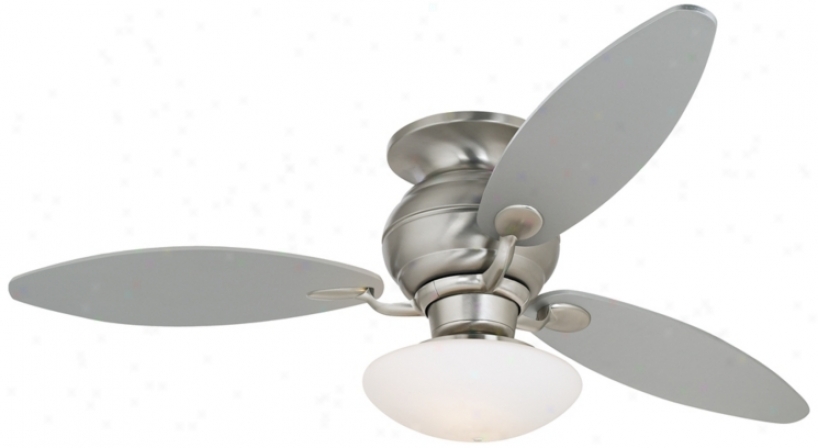 60" Spyder&#8482; Hugger Silver Light Kit Ceiling Fan (r4214-t2684-r2156)