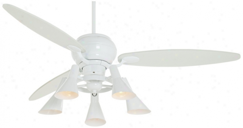 60" Spyder&#8482; White Ceiling Use a ~ upon With 5-light Kot (r2182-r2443-r1741)