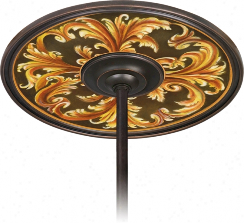 Acanthus Regal 6 1/2" Opening Bronze Ceiling Fan Medallion (h3293-h360)4