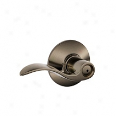 Acceny Left-right Privacy Satin Chrome Schlage Door Lever (17801)