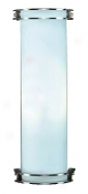 Acid Frost Glass Cylinder 16&quto; High Ada Wall Sconce (h4067)