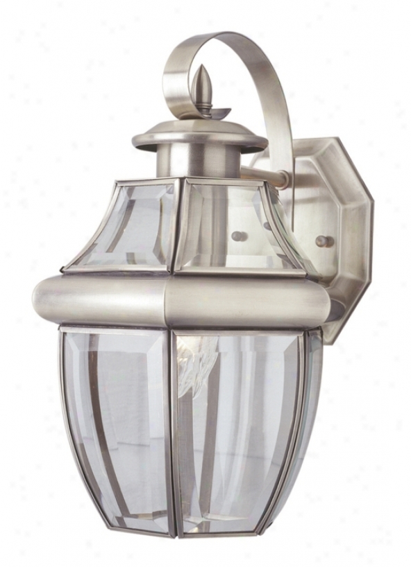 Acorn Brushed Nickel 13" High Lantern Outdoor Light (g8316)