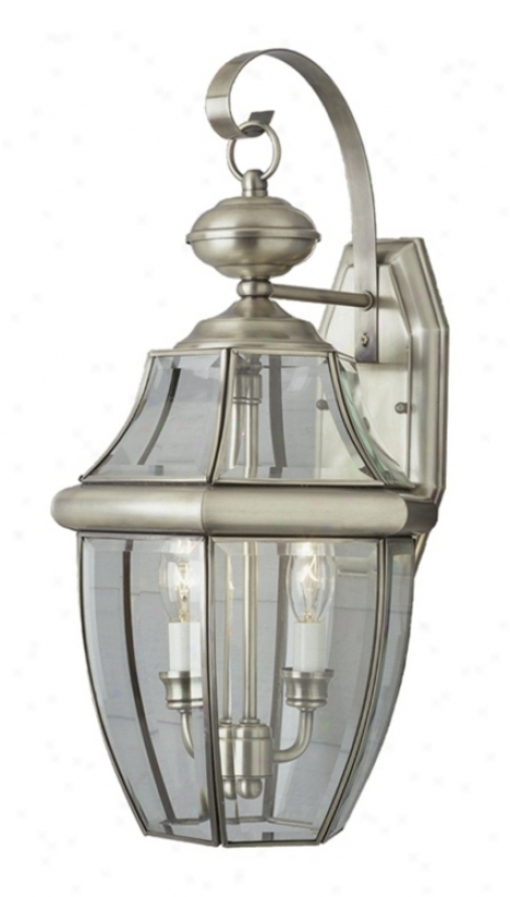 Acorn Brushed Nickel 22" High Outdoor Wall Light (72684)