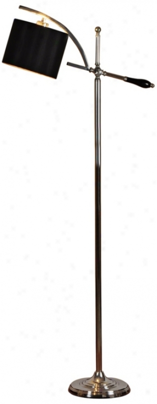 Adeline Chrome Boom Arm Floor Lamp (v9091)