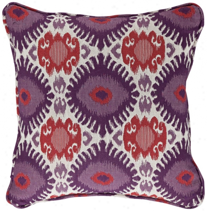 Alara 18" Square Berry Pillow (w9511)