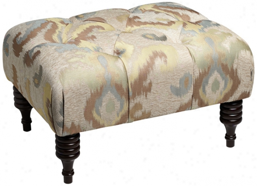 Albington Ikat Ald Fancy Ottoman (w3082)