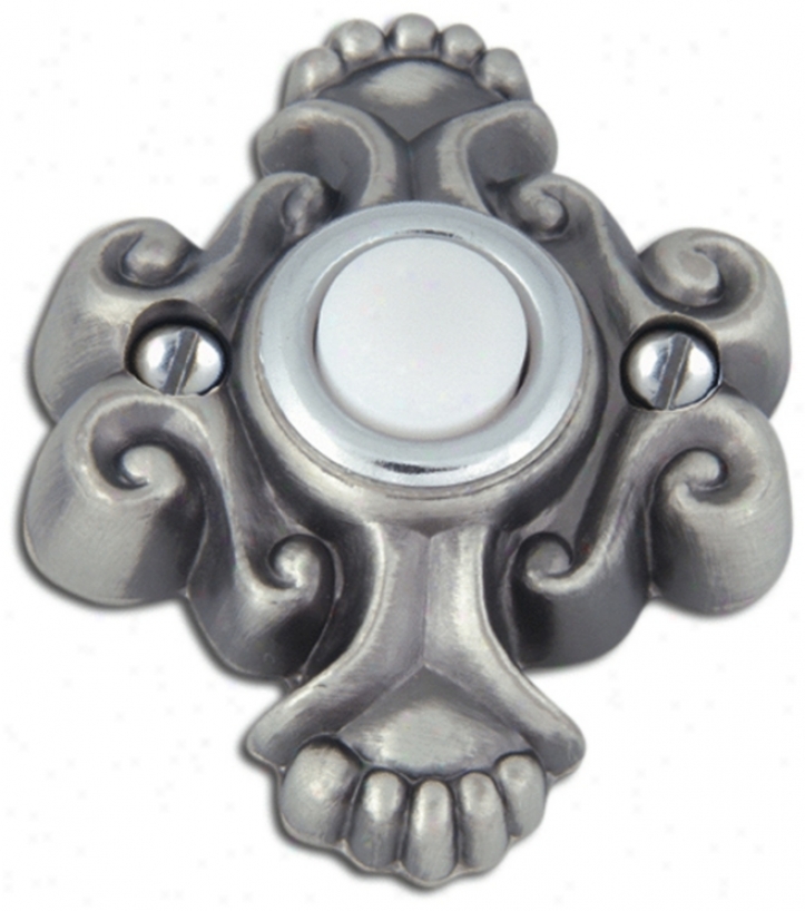 Alhambra Pewter Finish Door Bell (p2201)