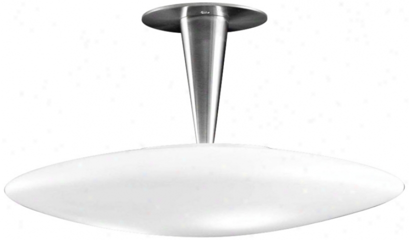 Alico Todo 16" Wide White Opal Glass Ceiling Light (x0620)