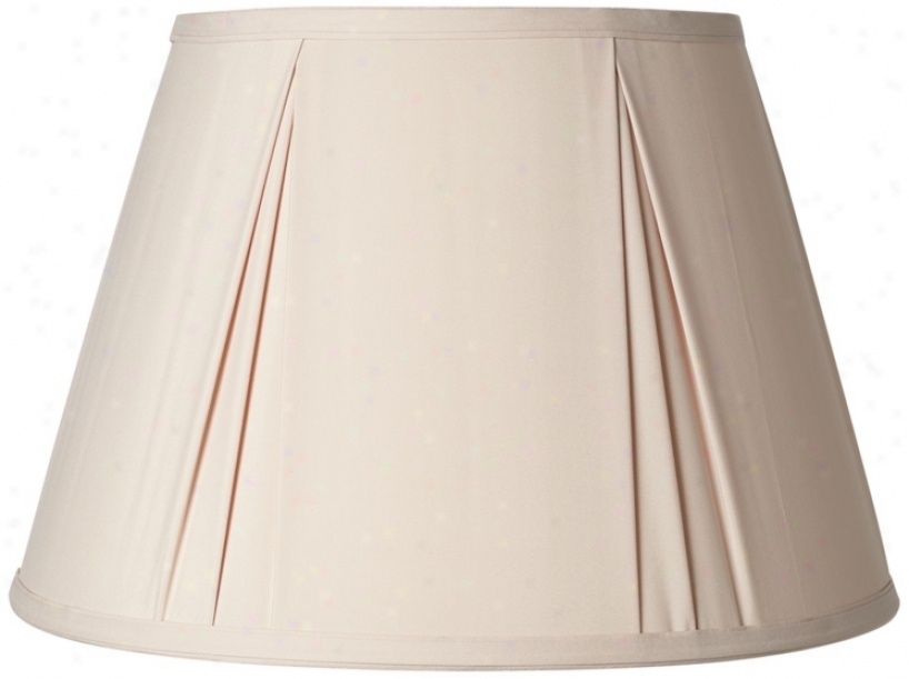 Almond Pinch Pleat Empire Lamp Shade 10x16x11 (spider) (w9078)