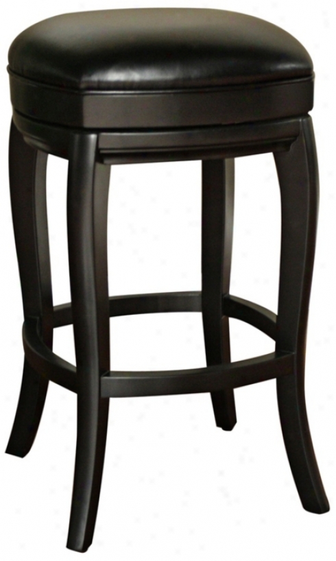 American Heritage Madrid 30" High Black Bar Stool (x0800)