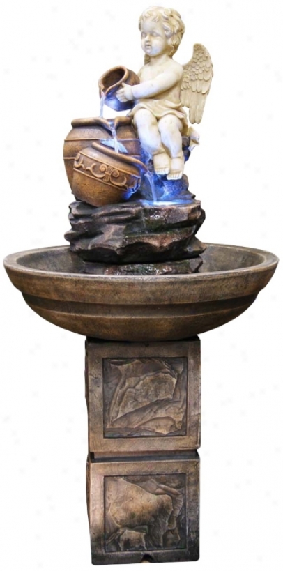 Spirit With Urns Led Fountain (x3681)