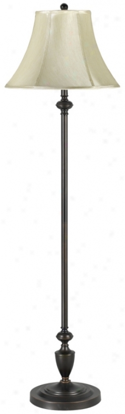 Angelo Collection Bronze Metal Bell Shade Floor Lamp (92632)