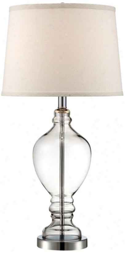 Apothecary Urn 28" High Clear Glass Table Lamp (v2844)