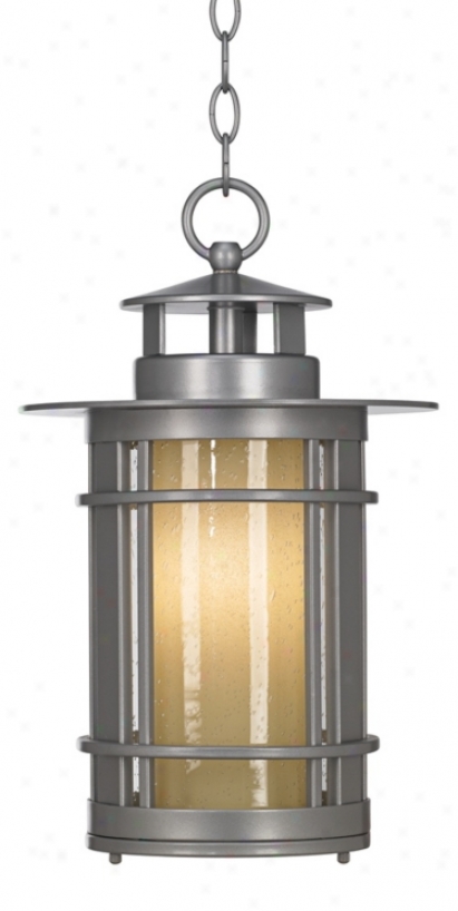 Afgentine 16 1/4" High Steel Rim Outdoor Hanging Light (u4985)