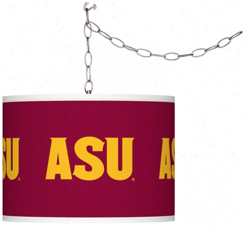 Arizona State University 13 1/2"w Plug-in Swag Chandelier (f9542-y3547)