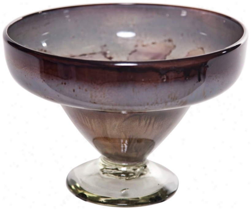 Art Glass Desert Storm Decorative Bowl (w6784)