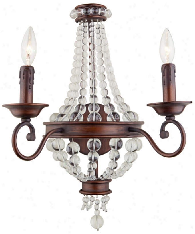 Artcraft Cobochon 15 1/2" Wide Bronze Wall Sconce (w9274)